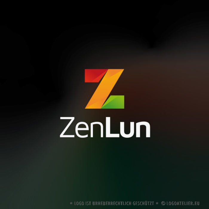 Buchstaben Logo N Buntes Logo kreatives Logo Simples Logo kaufen LogoShop LogoAtelier.eu