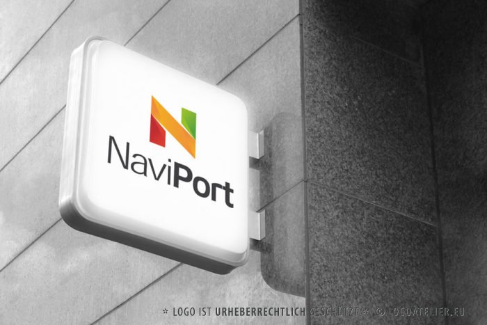 Buchstaben Logo N Buntes Logo kreatives Logo Simples Logo kaufen LogoShop LogoAtelier.eu