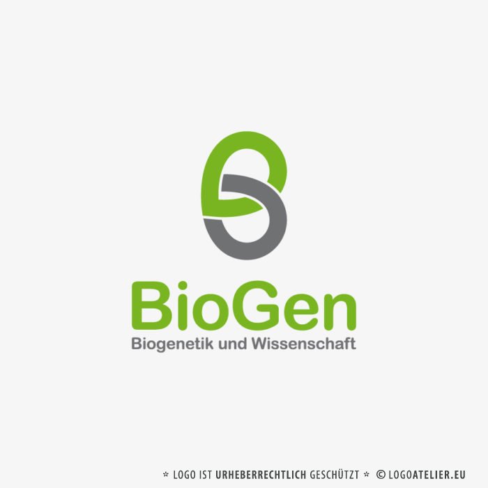 Logo Buchstabe B Zweiteilig Herz Grün Verbindung Fertiges Logo günstig kaufen LogoShop LogoAtelier,eu