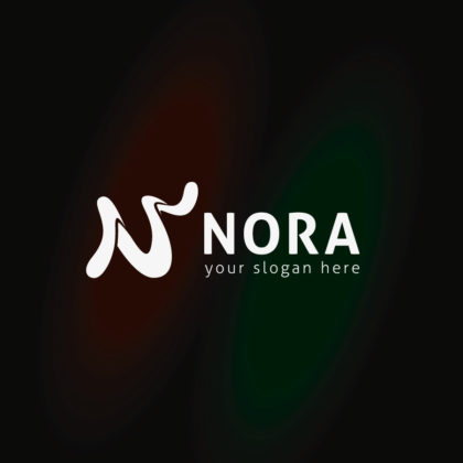 Logo Buchstabe N 3D Logo Kurven Blumig Bauchig Exklusives Logo kaufen LogoShop LogoAtelier.eu
