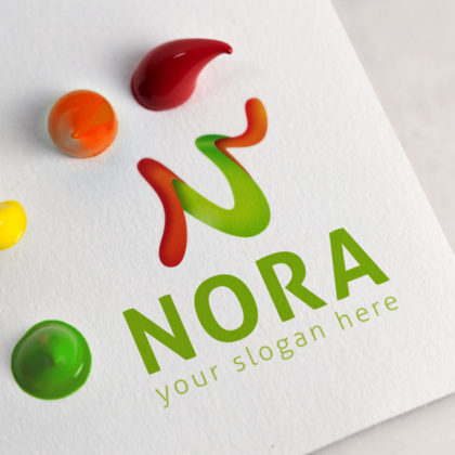 Logo Buchstabe N 3D Logo Kurven Blumig Bauchig Exklusives Logo kaufen LogoShop LogoAtelier.eu