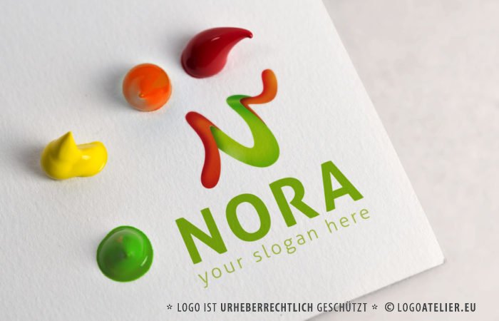 Logo Buchstabe N 3D Logo Kurven Blumig Bauchig Exklusives Logo kaufen LogoShop LogoAtelier.eu