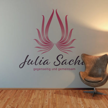 Spirituelles Logo Fliegen Flügel Freisein Freiheit Gemeinsam Gegenseitig Aufbruch Weiblich Spirituelles Logo kaufen LogoShop LogoAtelier.eu