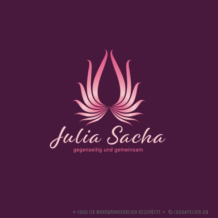 Spirituelles Logo Fliegen Flügel Freisein Freiheit Gemeinsam Gegenseitig Aufbruch Weiblich Spirituelles Logo kaufen LogoShop LogoAtelier.eu