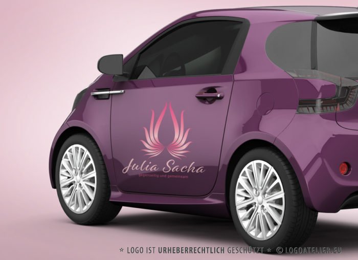 Spirituelles Logo Fliegen Flügel Freisein Freiheit Gemeinsam Gegenseitig Aufbruch Weiblich Spirituelles Logo kaufen LogoShop LogoAtelier.eu