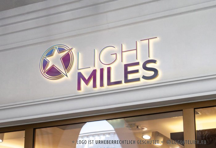 Sternen Logo kaufen Licht Musik Star Sterne Komet Schnell Rasant Hell Besonders Exklusives Logo kaufen Fertiges Logo kaufen LogoShop LogoAtelier.eu