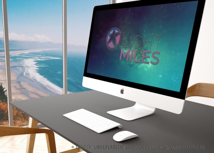 Sternen Logo kaufen Licht Musik Star Sterne Komet Schnell Rasant Hell Besonders Exklusives Logo kaufen Fertiges Logo kaufen LogoShop LogoAtelier.eu