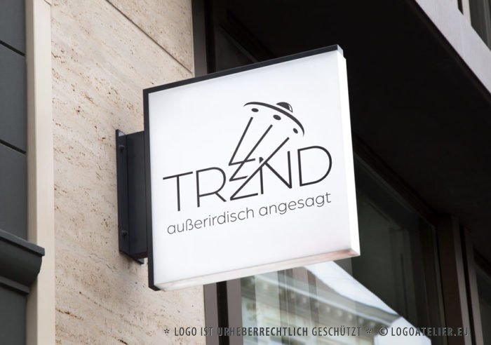 Logo Buchstabe E Raumschiff Logo Event Eventagentur Trend Trendig Außeriridsch Alien Bewegung Schnell Andersartig Angesagt Neu Frei Fertiges Logo kaufen LogoShop LogoAtelier.eu