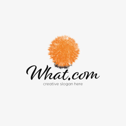 Flauschiges Logo Spitzes Logo Virus Bakterien Flauschig Spitz Rund Ball Interessant Orange Weich Schaffell Stern Soft Lustig What Leicht Schaf Fertiges Logo kaufen LogoShop LogoAtelier.eu
