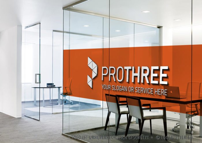 Logo Buchstabe P Kacheln Bunt Geometrie Technik Technologie Entwicklung Dreieck Kontstruktion Fertiges Logo kaufen LogoShop LogoAtelier,eu