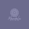Logo Mandala Blume Spiegel Mitte Heilung Frieden Violett Lila Friedlich Floral Fertiges Logo kaufen Logoshop Logoatelier