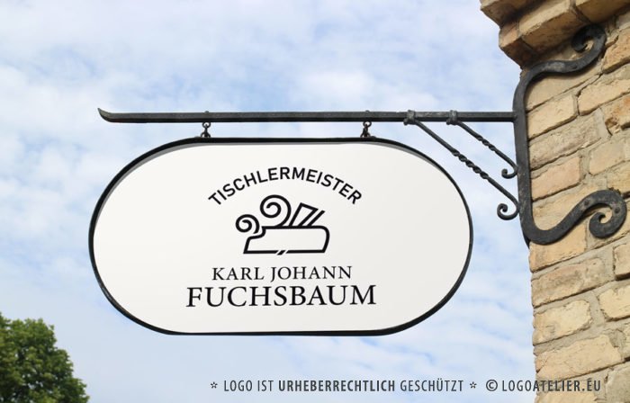 Logo Tischler Holz Handwerk Natur Tradition Fertiges Logo kaufen LogoShop LogoAtelier.eu