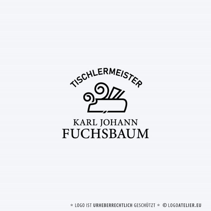 Logo Tischler Holz Handwerk Natur Tradition Fertiges Logo kaufen LogoShop LogoAtelier.at