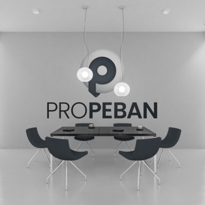 3D Logo Buchstabe P 3D Logo und 2D Logo Technisch Dunkelblau Blau Buchstabenlogo Fertiges Logo kaufen Logoshop LogoAtelier.eu