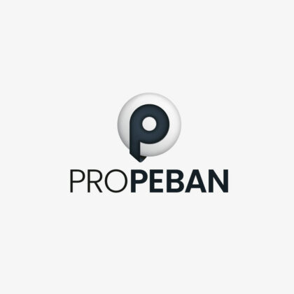 3D Logo Buchstabe P 3D Logo und 2D Logo Technisch Dunkelblau Blau Buchstabenlogo Fertiges Logo kaufen Logoshop LogoAtelier.eu