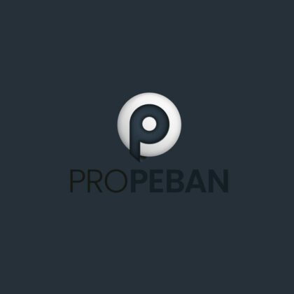 3D Logo Buchstabe P 3D Logo und 2D Logo Technisch Dunkelblau Blau Buchstabenlogo Fertiges Logo kaufen Logoshop LogoAtelier.eu