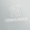 Logo Verantwortungsvoll Zukunft Digital Future Astronaut Raumschiff Ziel Erreichen Neues Exklusives Logo kaufen LogoShop LogoAtelier.eu