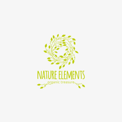 FirmenLogo Natur Elemente Nest Pflanzen Esoterik Kranz Garten Spirituelles Logo kaufen fertiges Logo kaufen LogoShop LogoAtelier.eu