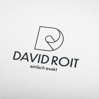 Logo Buchstabe D Logo Buchstabe R Simples Logo Papierfabrik Rolle Exakte Form Fertiges Logo kaufen LogoShop LogoAtelier.eu