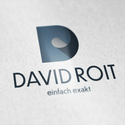 Logo Buchstabe D Logo Buchstabe R Simples Logo Papierfabrik Rolle Exakte Form Fertiges Logo kaufen LogoShop LogoAtelier.eu