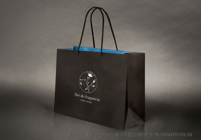 Logo Duftblume Duft Blume Pflanzen Parfum Spirituell Wachstum Natürlich Sinnlich Schlängeln Einzigartig Unique Blumen Blüte Einzigartiges Logo kaufen LogoShop LogoAtelier.eu