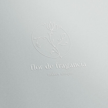 Logo Duftblume Duft Blume Pflanzen Parfum Spirituell Wachstum Natürlich Sinnlich Schlängeln Einzigartig Unique Blumen Blüte Einzigartiges Logo kaufen LogoShop LogoAtelier.eu