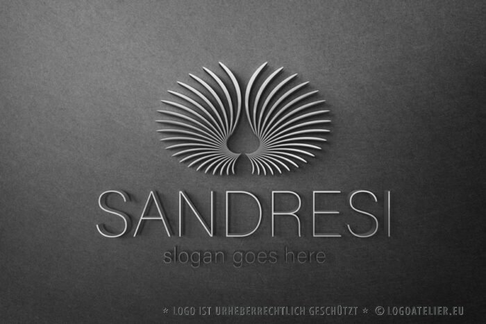 Erhabenes Logo kaufen Logo Fliegen Adler Beruhigend Bewusstsein Zwilling Spiegelung Kraft Heilung Ruhe Wachstum Wurzel Harmonie Fertiges Logo kaufen LogoShop LogoAtelier.eu