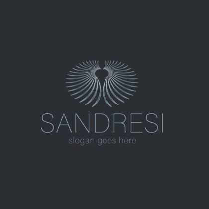 Erhabenes Logo kaufen Logo Fliegen Adler Beruhigend Bewusstsein Zwilling Spiegelung Kraft Heilung Ruhe Wachstum Wurzel Harmonie Fertiges Logo kaufen LogoShop LogoAtelier.eu