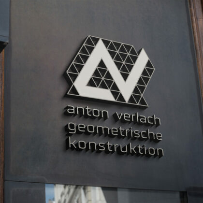 Logo Buchstabe A V Logo Buchstabe A Logo Buchstabe V Geometrisch Konstruktion Geometrie Dreiecke Konstruiert Technisch Architektur Fertiges Logo kaufen LogoShop LogoAtelier.eu