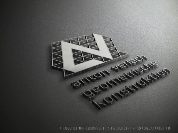 Logo Buchstabe A V Logo Buchstabe A Logo Buchstabe V Geometrisch Konstruktion Geometrie Dreiecke Konstruiert Technisch Architektur Fertiges Logo kaufen LogoShop LogoAtelier.eu