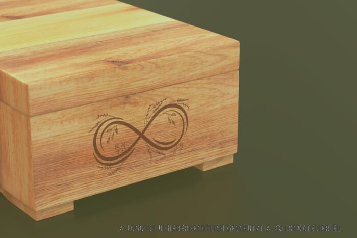 Logo Infinity Nature Unendlichkeit Natur Organisch Pflanzen Natürlich Biologisch Gräser Getreide Wachsen Garten Gärtnerei Ländlich Umweltfreundlich Fertiges Logo kaufen LogoShop LogoAtelier.eu