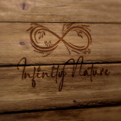 Logo Infinity Nature Unendlichkeit Natur Organisch Pflanzen Natürlich Biologisch Gräser Getreide Wachsen Garten Gärtnerei Ländlich Umweltfreundlich Fertiges Logo kaufen LogoShop LogoAtelier.eu