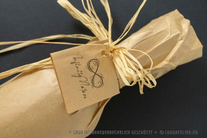 Logo Infinity Nature Unendlichkeit Natur Organisch Pflanzen Natürlich Biologisch Gräser Getreide Wachsen Garten Gärtnerei Ländlich Umweltfreundlich Fertiges Logo kaufen LogoShop LogoAtelier.eu