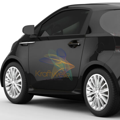 Logo Kraft Welle Leicht Fluß Energie Schwingung Fliegen Qualle Quelle Buntes Logo kaufen LogoShop LogoAtelier.eu
