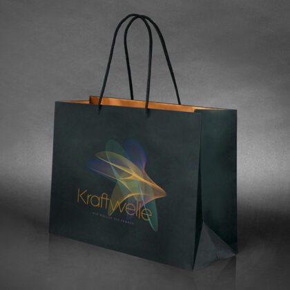 Logo Kraft Welle Leicht Fluß Energie Schwingung Fliegen Qualle Quelle Buntes Logo kaufen LogoShop LogoAtelier.eu