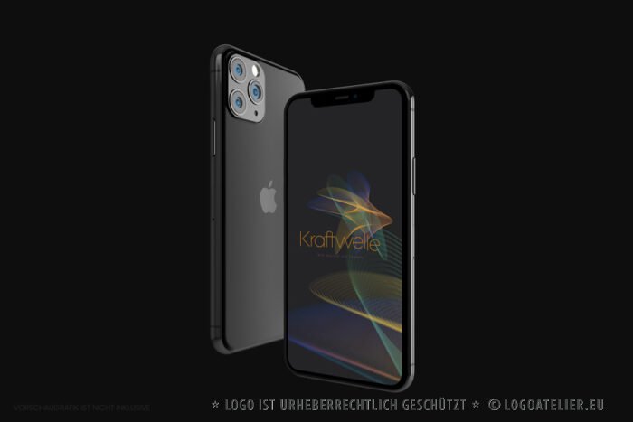 Logo Kraft Welle Leicht Fluß Energie Schwingung Fliegen Qualle Quelle Buntes Logo kaufen LogoShop LogoAtelier.eu