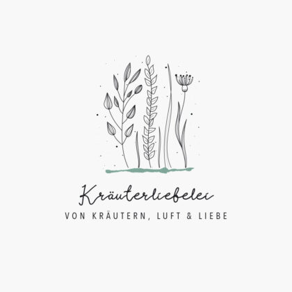 Kräuter Pflanzen Logo kaufen Gesundheit Ernährung Naturkunde Naturlogo Pflanzenkunde Grünzeug EXKLUSIVES Logo kaufen LogoShop LogoAtelier.eu