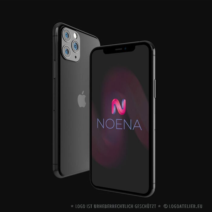 Logo 3D Buchstabe N oder Z Weibliches Logo überraschender Look strahlende Farben Kräftiges Logo kaufen LogoShop LogoAtelier.eu