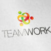 Teamwork Logo kaufen Team Gemeinsam geschafft etwas gemeinsam schaffen Verbunden Erfolgreich Eng verbunden sein Miteinander verbunden Verwoben EXKLUSIVES Logo kaufen LogoShop LogoAtelier.eu