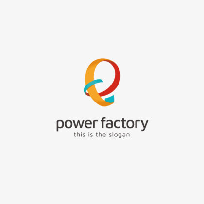 Logo Buchstabe P oder E Buntes Logo Buchstaben Logo Schleife Schwebend Schwungvoll Buchstabe E Letter Kurven Modern Fertiges Logo kaufen Logoshop LogoAtelier.eu