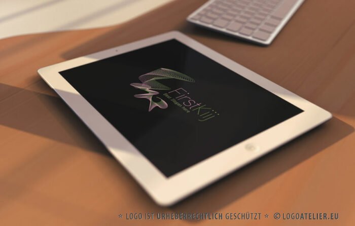 Abstraktes leichtes Logo kaufen Fliegen Geist Bewegen Kraft Welle Kurven Linien Fluss Energie Schwingung Fliegen Quelle Edles Logo kaufen Exklusives Logo vom Profi aber günstig LogoShop LogoAtelier.eu