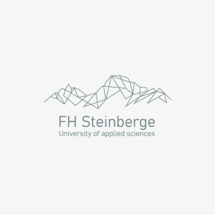 Logo Digitalisierung Fachhochschule Lofer Steinberge Berge Landschaft Technik Nachhaltig Österreich Digital Natur Hochschule Fertiges Logo kaufen Logoshop LogoAtelier.eu