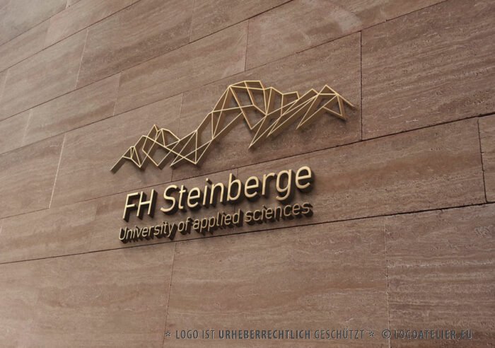 Logo Digitalisierung Fachhochschule Lofer Steinberge Berge Landschaft Technik Nachhaltig Österreich Digital Natur Hochschule Fertiges Logo kaufen Logoshop LogoAtelier.eu