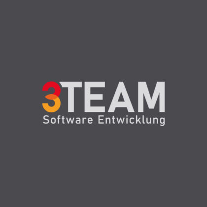 Logo Zahl Drei Software Entwicklung Zahl 3 Drei Teamwork Programmieren Code App Datensicherung Digitalisierung EDV Softwareentwicklung Technik Unternehmensentwicklung Professionelles Logo LogoAtelier.eu