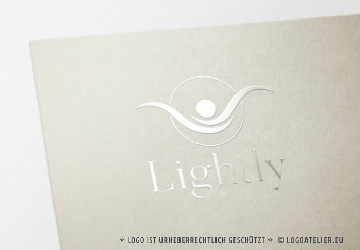 Logo Leicht Fliegen Meer Menschen Spirituelles Logo kaufen Menschen Esoterik Günstiges Logo kaufen Schwimmen Verständnis Exklusives Logo kaufen LogoShop LogoAtelier.eu
