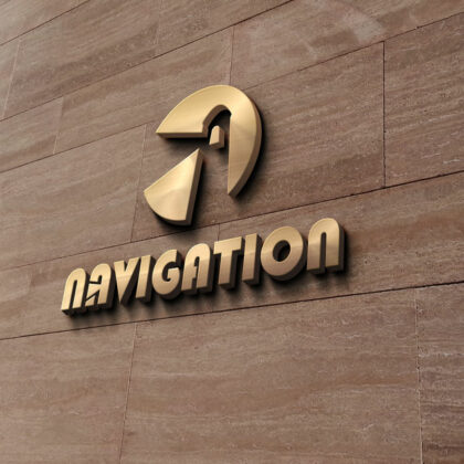 Logo Navigation Leuchtturm Lighthouse Wegweiser Sturm Schutz Licht Hilfe Weg Fertiges Logo kaufen LogoShop LogoAtelier.eu