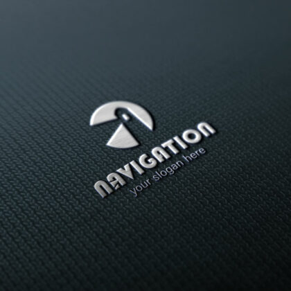 Logo Navigation Leuchtturm Lighthouse Wegweiser Sturm Schutz Licht Hilfe Weg Fertiges Logo kaufen LogoShop LogoAtelier.eu