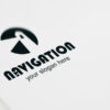 Logo Navigation Leuchtturm Lighthouse Wegweiser Sturm Schutz Licht Hilfe Weg Fertiges Logo kaufen LogoShop LogoAtelier.eu