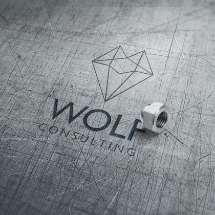 Logo Skizzierter Wolf Skizzieren Zeichnung Striche Strichzeichnung Fuchs Linien Grau Herde Tiere Sauber Gezeichnet Kraftvoll Beratung Consulting Abstraktes Logo kaufen LogoShop LogoAtelier.eu