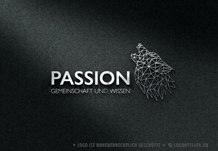 Logo Wolf Gemeinschaft Wissen Führung Familiensinn Jäger Stark Kraft Weise Lehrer Machtvoll Freiheit Schutz Zusammenhalt Bewusstsein Instinkte Krafttier Fertiges Logo Kaufen LogoShop Logoatelier.eu